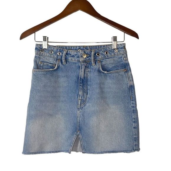 AllSaints Lila Eyelet Denim Skirt - Picture 5 of 7